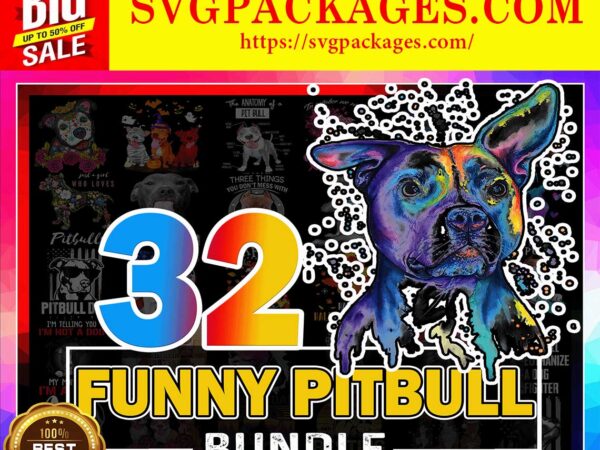 Https://svgpackages.com 32 designs funny pitbull bundle, pitbull dad, pitbull png, resting pit face png, pitbull dog, pitbull images, download digital print design 875379584