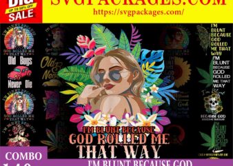 https://svgpackages.com Bundle 140+ I’m Blunt Because God Rolled Me That Way Tattoos Girl PNG File Download, I’m Blunt png, Sublimation, Digital Printed File 872175988