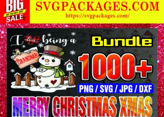 https://svgpackages.com Bundle 1000+ Merry Christmas Xmas SVG/PNG, Merry Christmas Clipart, Vector Silhouette and Cricut download, Xmas Fonts, Digital Download 908921213