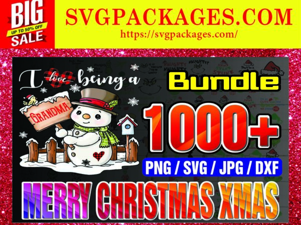 https://svgpackages.com Bundle 1000+ Merry Christmas Xmas SVG/PNG, Merry Christmas Clipart, Vector Silhouette and Cricut download, Xmas Fonts, Digital Download 908921213
