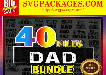 https://svgpackages.com 40 Dad Bundle SVG, Dad Life Vector Printable Cliparts, Funny Dad Quotes Svg, Father Svg, Dad Sayings, Dad Shirt Print Svg, Digital Download 798950774