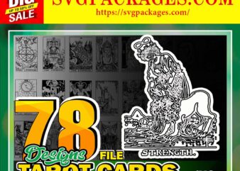 https://svgpackages.com Bundle 78 Designs Tarot Cards SVG Printable Incl, Minor Arcana, Divination New Age For Shirts Wall Art, Cricut Files, Instant Download Print 862116484