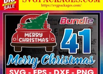 https://svgpackages.com 41 Christmas SVG Bundle / Funny Christmas SVG / Cut File / Cricut / Clip art / Commercial Use / Holiday SVG / Christmas Sayings Quotes / Winter 870722548