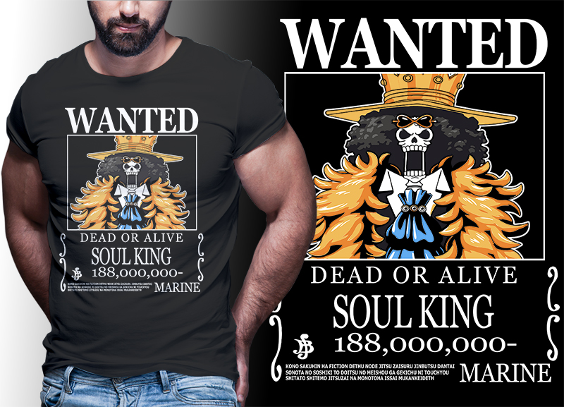 wanted bounty belly anime one piece t shirt design bundle