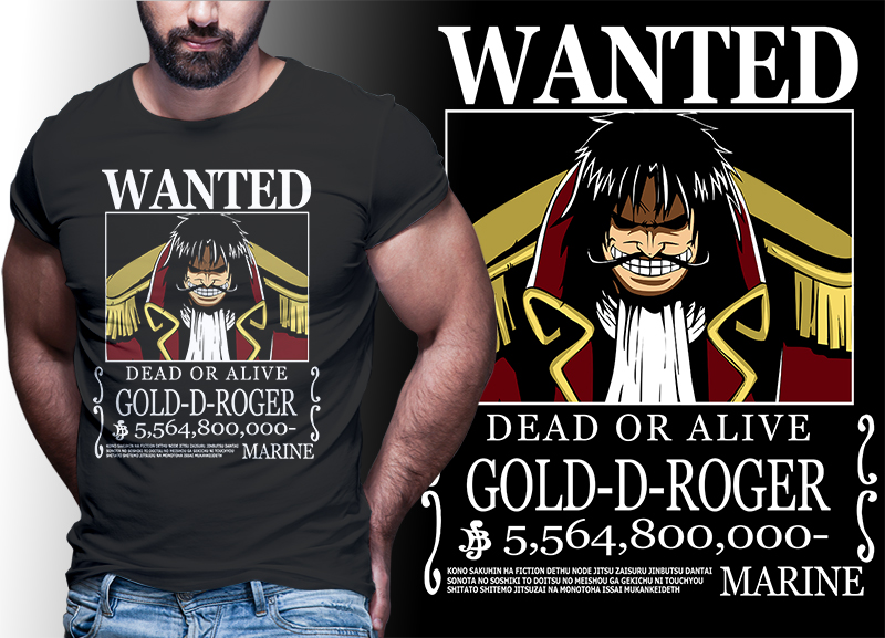 wanted bounty belly anime one piece t shirt design bundle