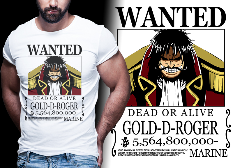 wanted bounty belly anime one piece t shirt design bundle