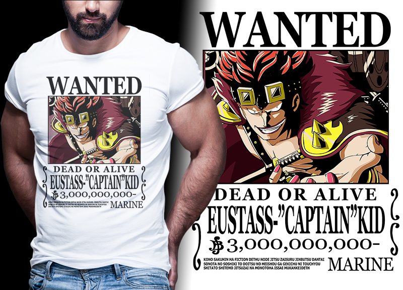wanted bounty belly anime one piece t shirt design bundle