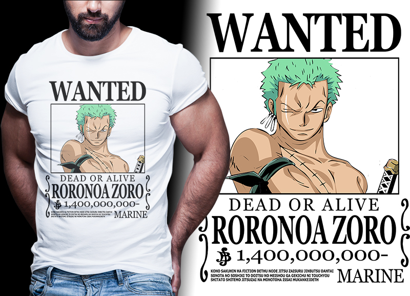 wanted bounty belly anime one piece t shirt design bundle