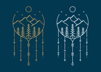 Mountain Peak Decorative Ornament 2