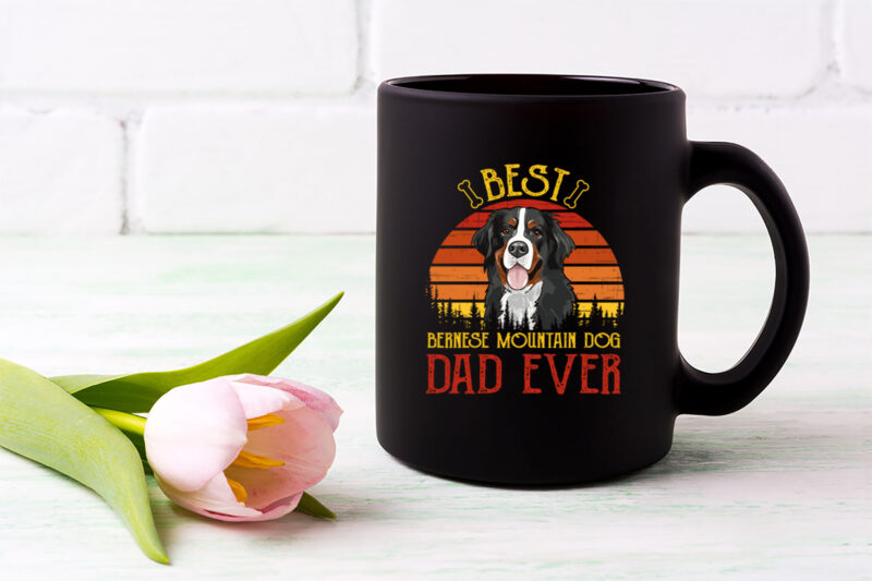 Best Bernese Mountain Dog Dad ever, Bernese Mountain Dog gifts, Bernese Mountain Dog Vintage PL