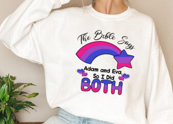 Bi Pride Bisexual Gift Bisexuality Gift Mug The Bible Says Adam and Eva So I Did Both, Pink Purple Blue LGBTQ Gift for Him Her Couple, Bisexual Pride Flag Bi t shirt template