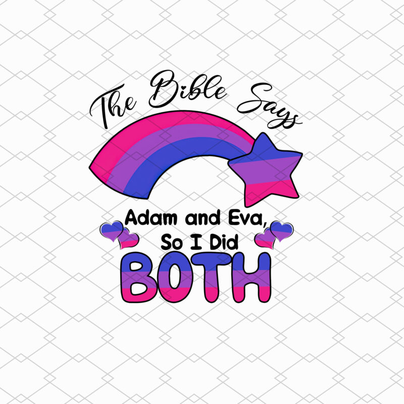 Bi Pride Bisexual Gift Bisexuality Gift Mug The Bible Says Adam and Eva So I Did Both, Pink Purple Blue LGBTQ Gift for Him Her Couple, Bisexual Pride Flag Bi