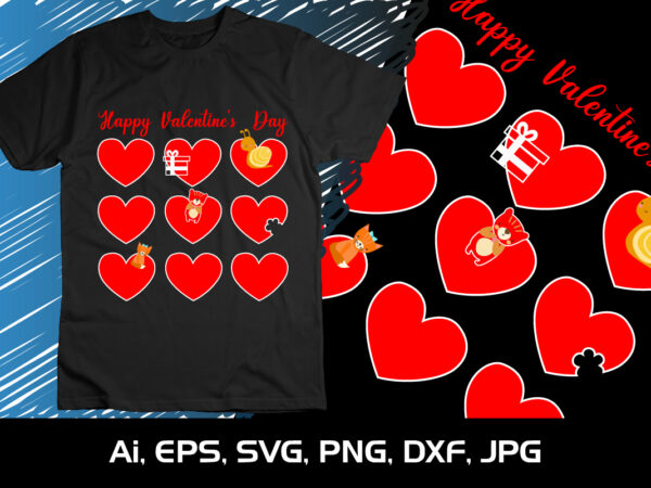 Happy valentine’s day,happy valentine’s shirt print template, 14 february typography design