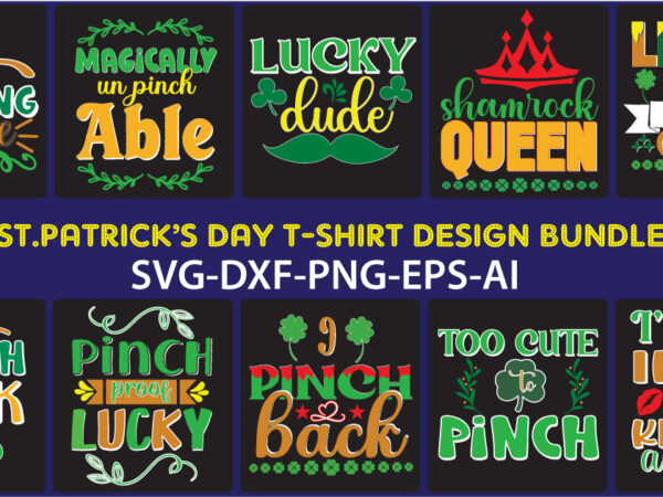 St.patrick’s dayt-shirt design bundle
