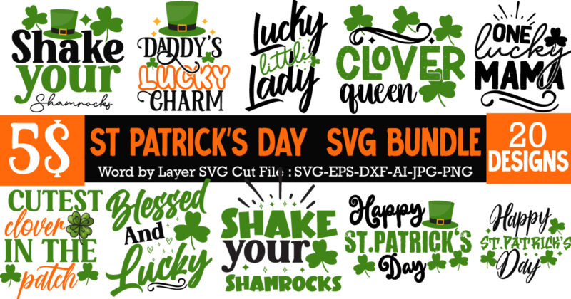 St. Patrick's Day SVG Bundle, St Patrick's Day Quotes, Gnome SVG, Rainbow svg, Lucky SVG, St Patricks Day Rainbow, Shamrock,Cut File Cricut ,St. Patrick's Day SVG Bundle, St Patrick's Day