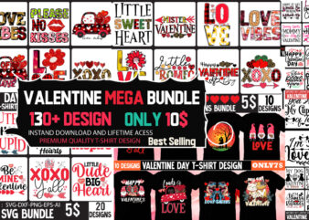 Valentine’s Day T-shirt Design Mega Bundle, Valentine’s Day T-shirt Design Bundle, Valentine Day Retro, Valentine’s Day SVG Bundle , Valentine T-Shirt Design Bundle , Valentine’s Day SVG Bundle Quotes, be