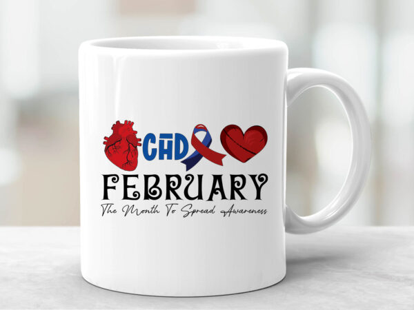 Chd awareness february the month to spread awareness heart warrior fighter nc 2801 t shirt vector file