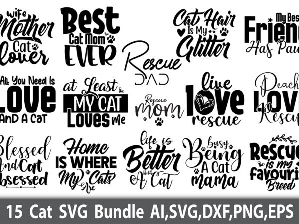 Cat svg bundle t shirt vector file