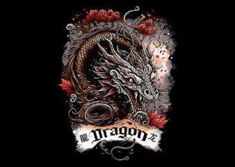 Chinese Dragon Zodiac t shirt vector file