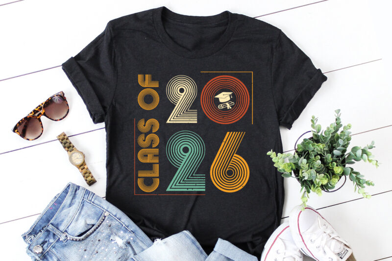 Class of 2026 Senior 2026 Graduation T-Shirt Design