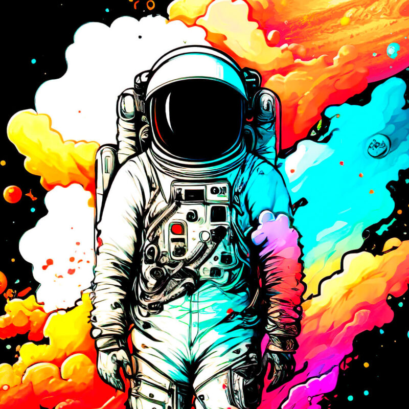 Colorful Astronaut v2