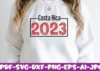 Costa Rica 2023 t shirt vector file