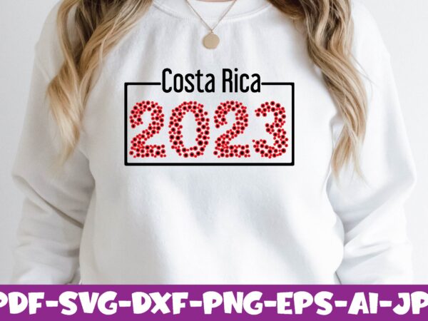 Costa rica 2023 t shirt vector file