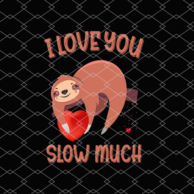 Cute Lazy Sloth Holding Heart Love Funny Valentines Day NL