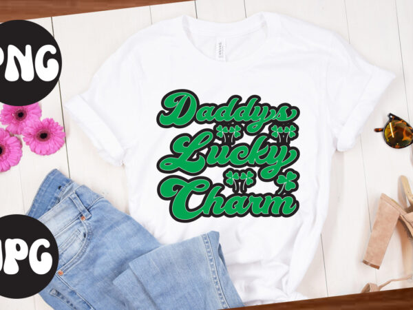 Daddy’s lucky charm retro design, daddy’s lucky charm svg design, st patrick’s day bundle,st patrick’s day svg bundle,feelin lucky png, lucky png, lucky vibes, retro smiley face, leopard png, st