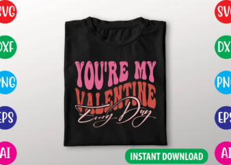 Retro Valentine’s Day SVG t shirt design online