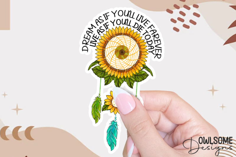 Dreamcatcher Sunflower Sublimation PNG