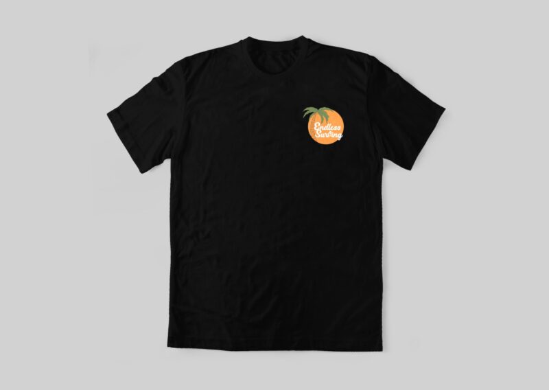 Endless Surfing – Surf Cat T-shirt Design | Surfing T-shirt Design, Surf Beach T shirt Design, Tropical T shirt Design Illustration PNG – Universtock