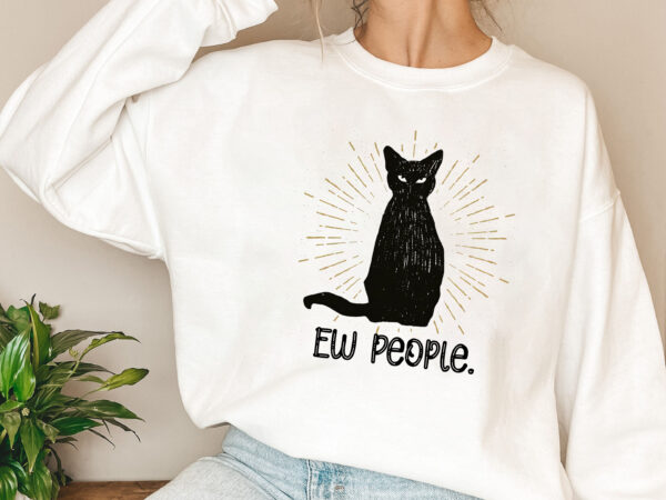 Ew people funny judgemental black cat owners cat lovers nl vector clipart