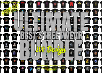 Ultimate Best Streetwear 200 Design bundle