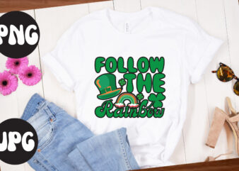 Follow the rainbow, St Patrick’s Day Bundle,St Patrick’s Day SVG Bundle,Feelin Lucky PNG, Lucky Png, Lucky Vibes, Retro Smiley Face, Leopard Png, St Patrick’s Day Png, St. Patrick’s Day Sublimation