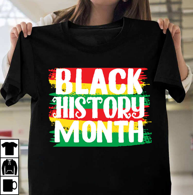 Black History Month T-shirt Design Bundle, black history month,black history,black history month for kids,black history month song,black history facts,black history month uk,black history month rap,black history month 2020,black history month