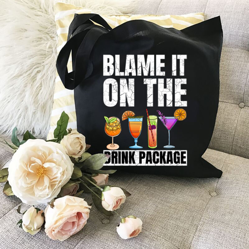 Funny Cruise Blame It On The Drink Package Drinking Squad Vintage NL