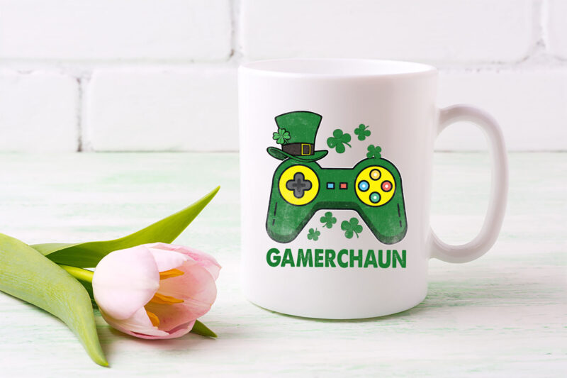 Funny Gamerchaun Irish Gamer Paddys Men St Patrick Day NL