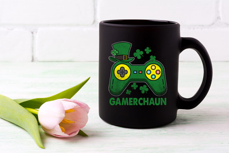 Funny Gamerchaun Irish Gamer Paddys Men St Patrick Day NL