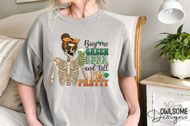 Funny Skeleton Patricks Day PNG