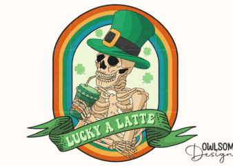 Funny Skeleton Patricks Day PNG t shirt graphic design