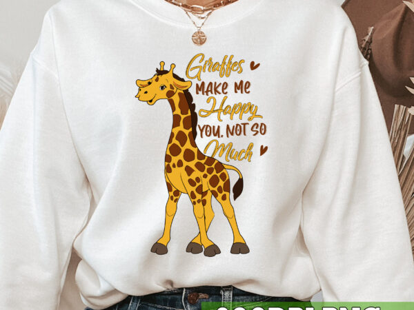 Giraffe makes me happy you not so much mug, giraffe coffee cup, gift for giraffe lovers, zoo animal cup, giraffe graphic for men and women pc