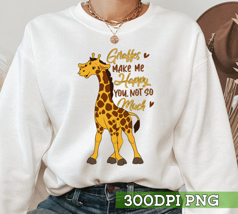 Giraffe Makes Me Happy You Not So Much Mug, Giraffe Coffee Cup, Gift For Giraffe Lovers, Zoo Animal Cup, Giraffe Graphic For Men And Women PC