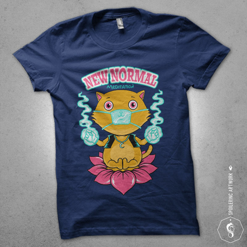 kawai funny cute cat tshirt design bundles
