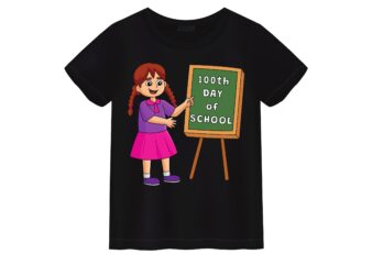 Happy 100th Day of School T-shirt Design10