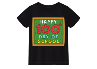 Happy 100th Day of School T-shirt Design2