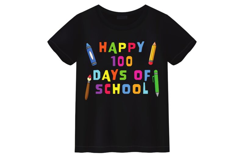 Happy 100th Day of School T-shirt Design4