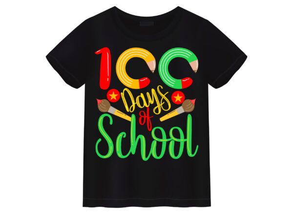 Happy 100th day of school t-shirt design6