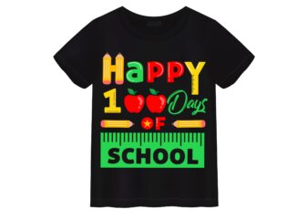 Happy 100th Day of School T-shirt Design7
