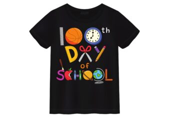 Happy 100th Day of School T-shirt Design8